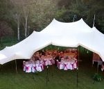 Sand coloured freeform stretch tents