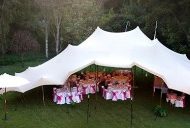 Sand coloured freeform stretch tents