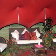 decor for stretch tents