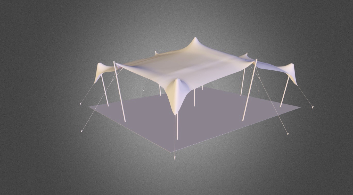 3D CAD of Stretch Tent