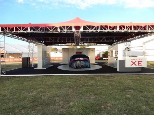 Custom Stretch Tent & Truss for Jaguar XE launch @ Australian F1 Grand Prix