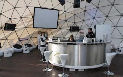 Inside the Geodesic Dome