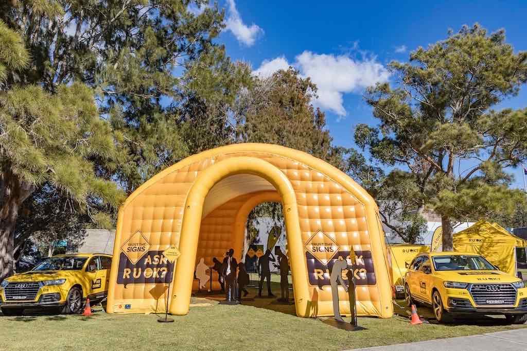 RUOK custom inflatable house - Fourth Wall - Forster-Tuncurry