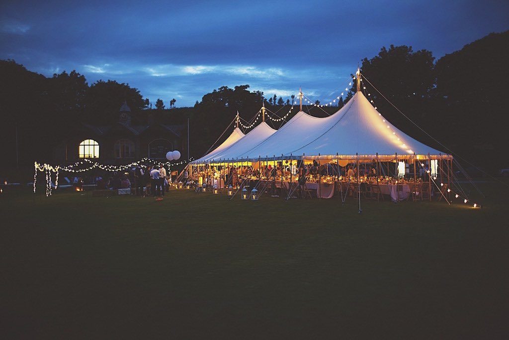 covered by canvas - traditional marquee