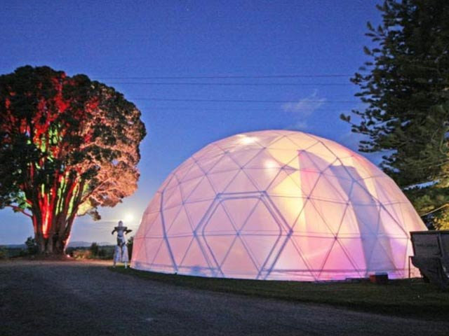 igloo geodesic domes - night light