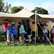 Trees For Life eco-friendly stretch tent