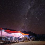 Larapinta Trail eco-friendly custom tents night sky