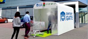 Sanitation Gate - Decontamination Tunnel- Shopping Centre Entry Sanitation Gate - Decontamination Tunnel- Shopping Centre Entry
