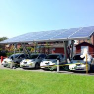 Pensilsole Solar Power Carport (Middle) GB Electric Car Charging Station