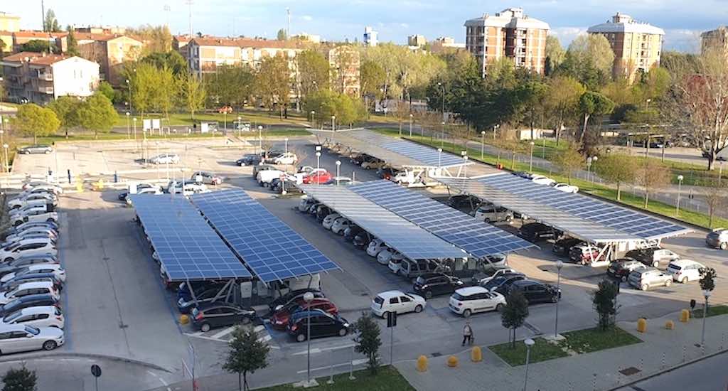 Pensilsole Middle GB Retail Shopping Centre EV Charging Carpark Carport Solar Power