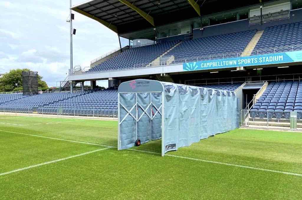 campbelltown sport stadium retractable players tunnel