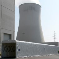retractable tunnel situated at nuclear power site via ai
