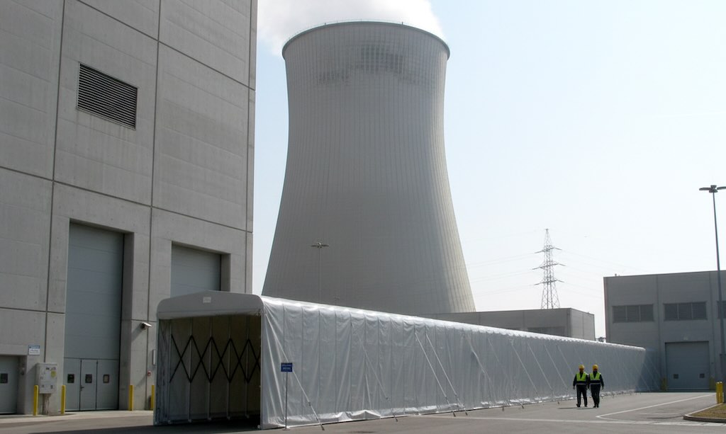 retractable tunnels situated at nuclear power stations via ai