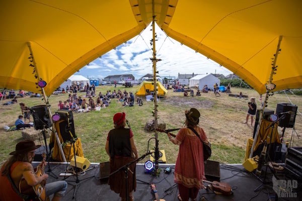 Scallywags Yellow Tent (Dot-n-Bang) Field Good Music